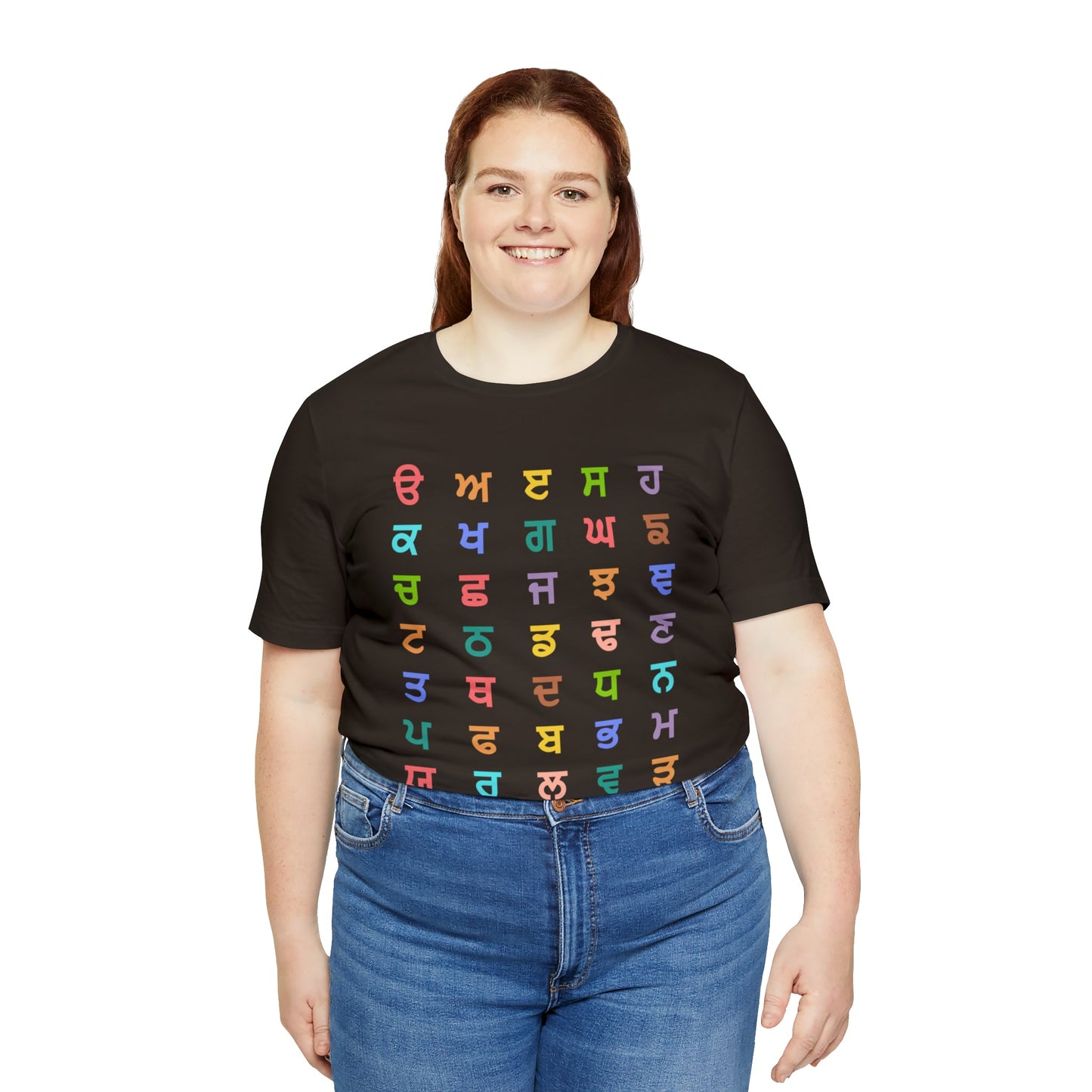 Gurmukhi Alphabets - Unisex Jersey Short Sleeve Tee - PunjabiCharm