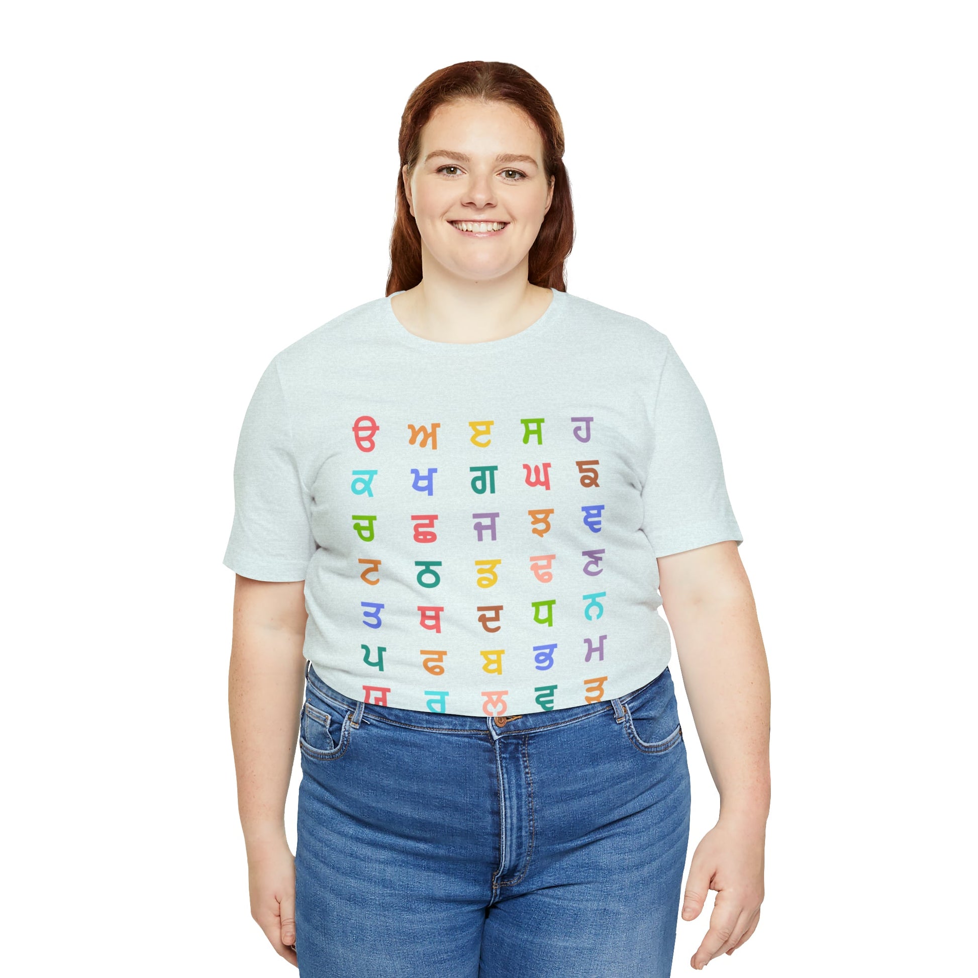 Gurmukhi Alphabets - Unisex Jersey Short Sleeve Tee - PunjabiCharm