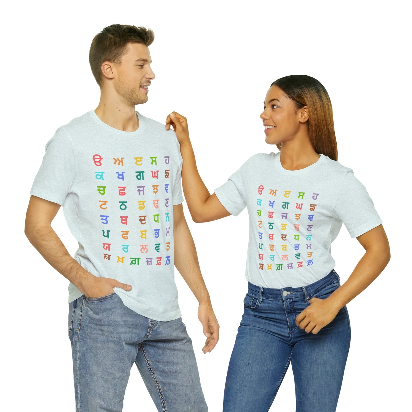 Gurmukhi Alphabets - Unisex Jersey Short Sleeve Tee - PunjabiCharm